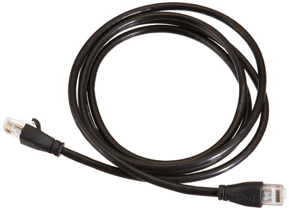 Amazon Basics RJ45 Cat-6 Ethernet Patch Internet Cable, 1Gbps Transfer Speed, Gold-Plated Connectors, Universal Connectivity for PC, TV, Tablet, Router, Printer, 5 Foot, Black