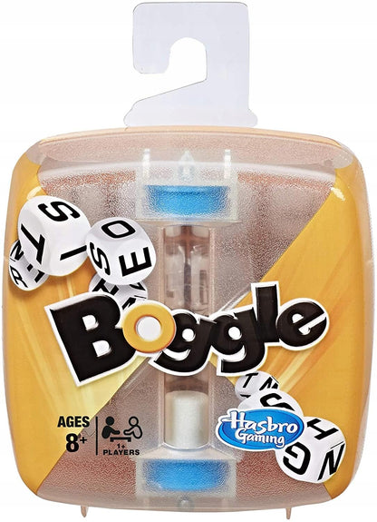 Hasbro Gaming Boggle Classic Game | Word Search Games | Ages 8+ | 1 or More Players | Portable Travel Size | Fun Family Dice Games for Adults and Kids