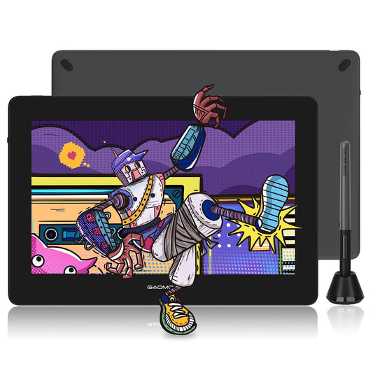 GAOMON PD1161 Drawing Tablet with Screen, Digital Art Tablet with Battery-Free Stylus, Tilt, 8 Shortcut Keys for Paint, Design, Illustration, Editing, 11.6-inch Graphics Tablet for Mac, Windows PC