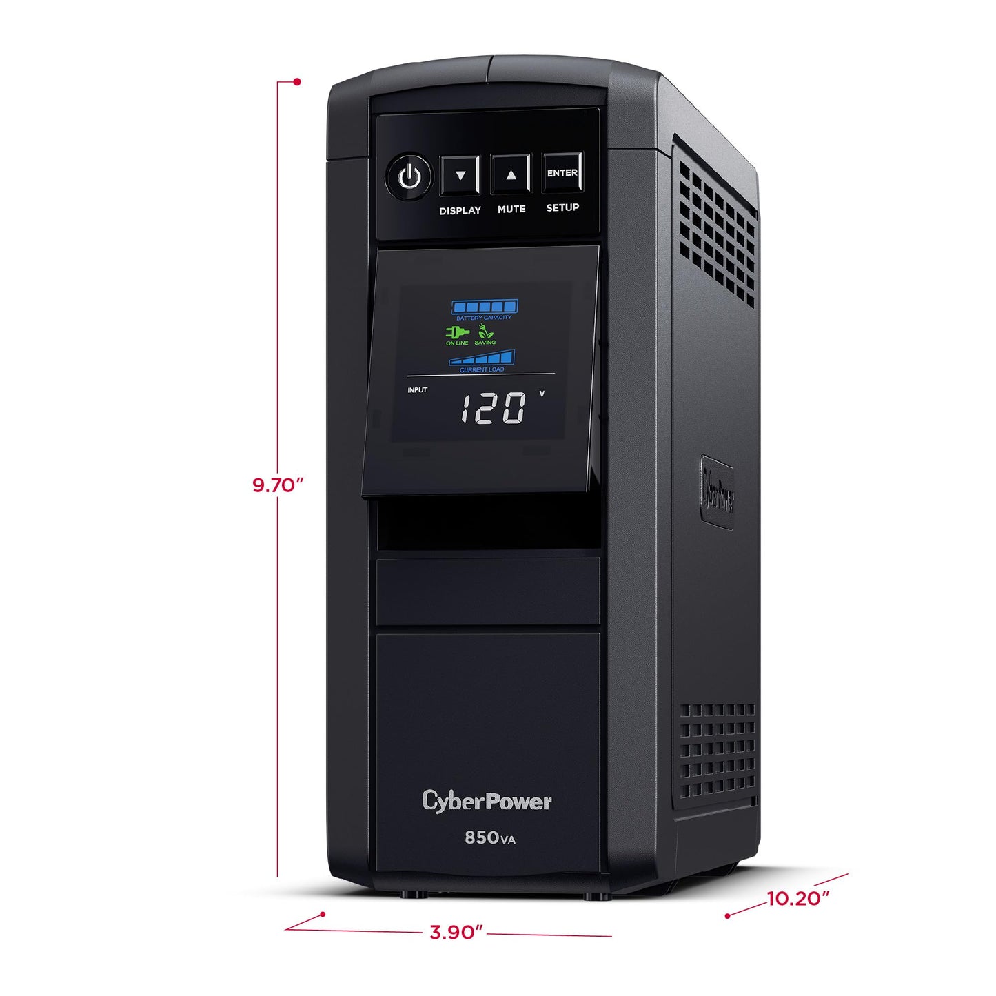 CyberPower CP1500PFCLCD PFC Sinewave UPS Battery Backup and Surge Protector, 1500VA/1000W, 12 Outlets, AVR, Mini Tower, UL Certified
