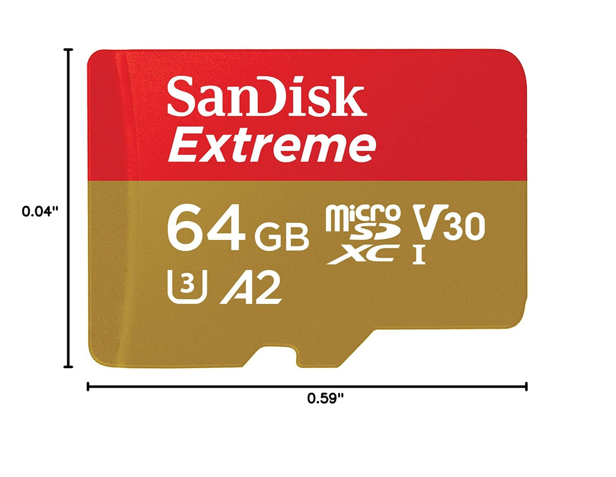 SANDISK 256GB Extreme microSD Card + Adapter, Up to 190MB/s Read Speeds