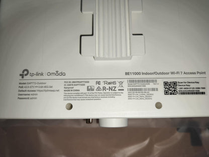 TP-Link Omada WiFi 6 Wireless Access Point - AX3000 Dual Band, 1G Port, PoE+ or DC Powered, DC Adapter Included, 5yr Warranty, Captive Portal, Mesh, WPA3, Roaming, Business WiFi Experience(EAP650)