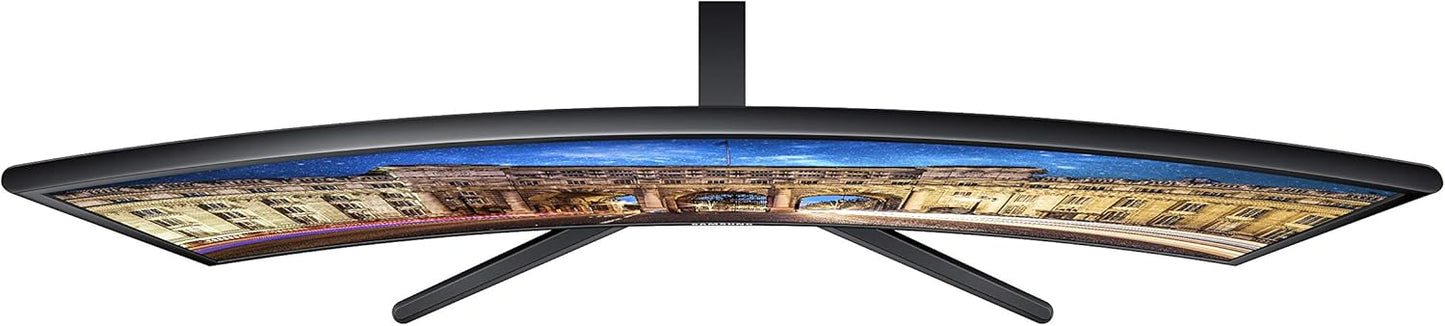 SAMSUNG 23.5” CF396 Curved Computer Monitor, AMD FreeSync for Advanced Gaming, 4ms Response Time, Wide Viewing Angle, Ultra Slim Design, LC24F396FHNXZA, Black