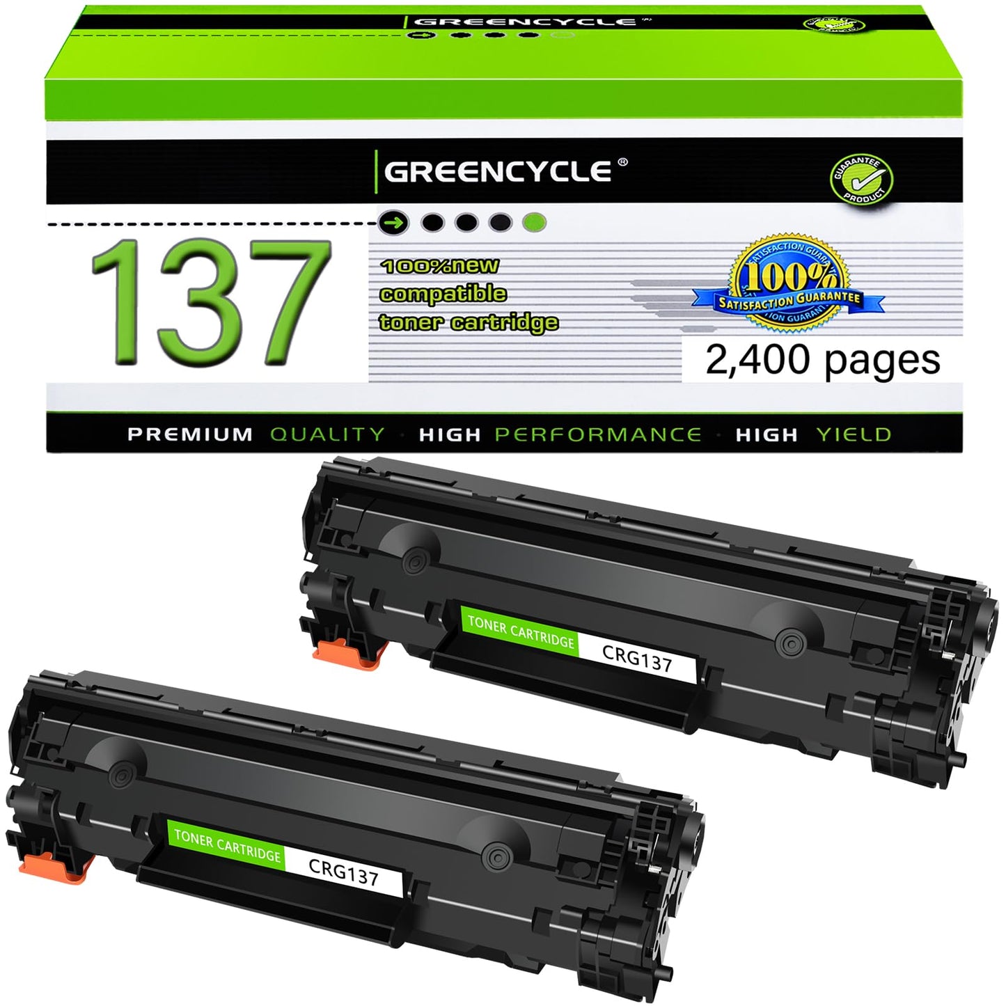 greencycle Compatible Toner Cartridge Replacement for HP 05A CE505A Work with LaserJet P2035 P2035N P2055DN P2030 P2050 P2055D P2055X 2055D Printer (Black, 1-Pack)