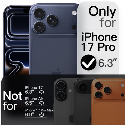 JETech Magnetic Slim Case for iPhone 17 Pro Max 6.9-Inch, Compatible with MagSafe, Ultra-Thin Lightweight Minimalist Phone Cover with Matte Finish and Full Camera Lens Protection (Black)