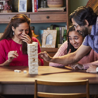 Hasbro Gaming Jenga Game | The Original Wood Block Game with Genuine Hardwood Blocks | Stacking Tower | Ages 6+ | 1 or More Players | Party Games for Kids | Family Games