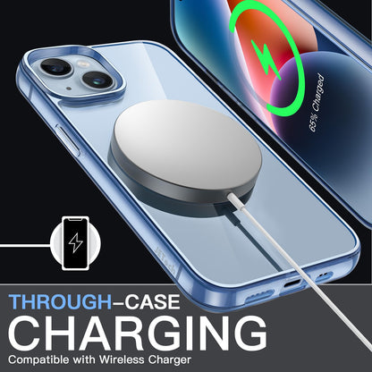 JETech Case for iPhone 14 6.1-Inch, Non-Yellowing Shockproof Phone Bumper Cover, Anti-Scratch Clear Back (Clear)