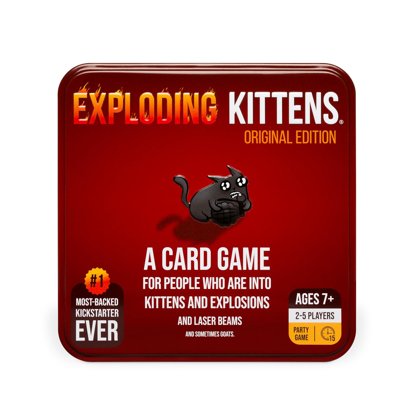 Exploding Kittens Original Edition - 2-5 Players - Ages 7+ - 15 Minutes to Play - High Stakes Card Game - Party Game, Family Game Night, Kid and Adult Card Game
