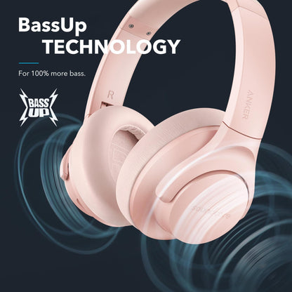 Soundcore Anker Life Q20 Hybrid Active Noise Cancelling Headphones, Wireless Over Ear Bluetooth Headphones, 70H Playtime, Hi-Res Audio, Deep Bass, Memory Foam Ear Cups, Travel, Office