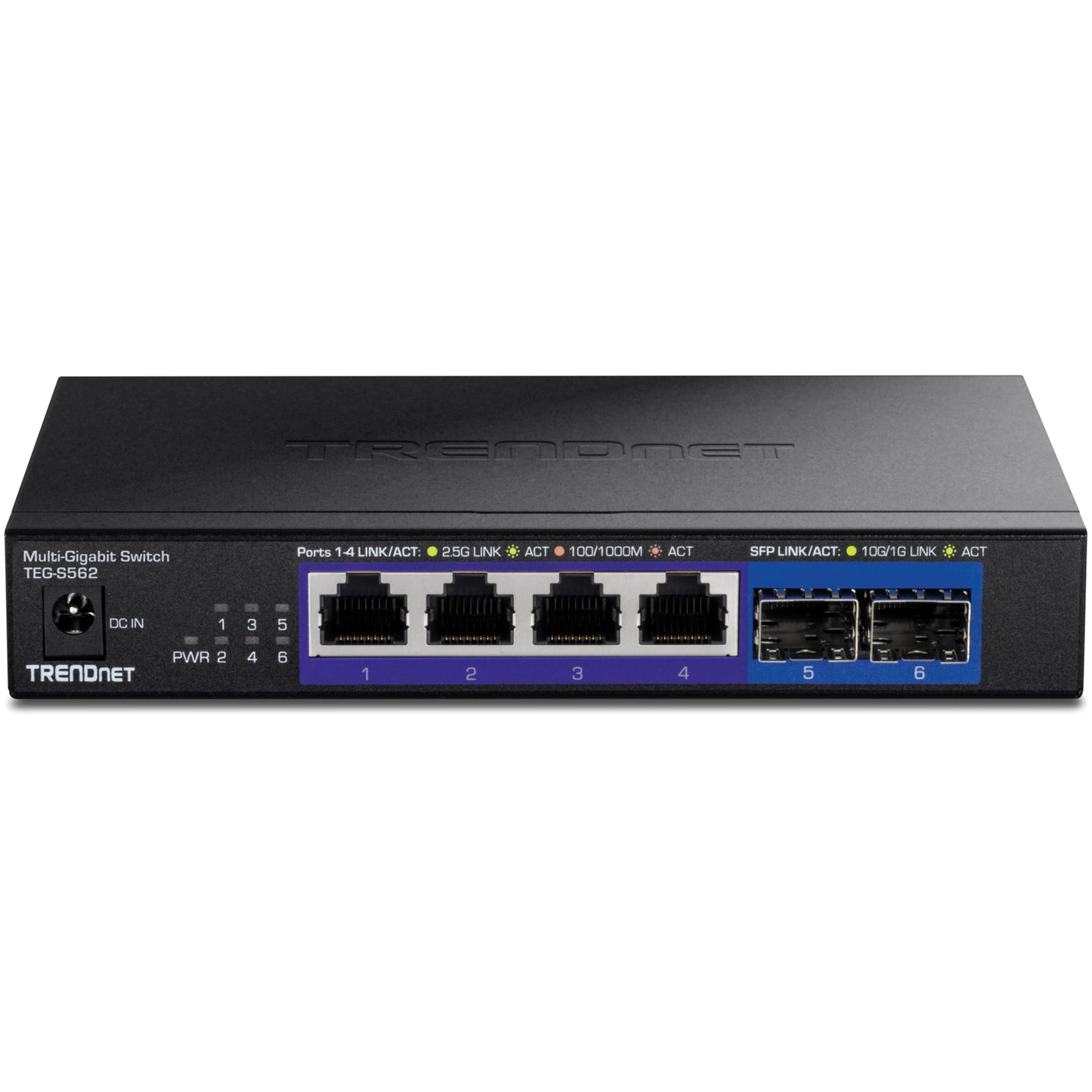 TRENDnet 5 Port Mini Gigabit Switch, TEG-S50g, GREENnet Technology, NDAA + TAA Compliant, Desktop Metal Ethernet Network Switch, 5 x Gigabit Ports, Fanless, Lifetime Protection, Black