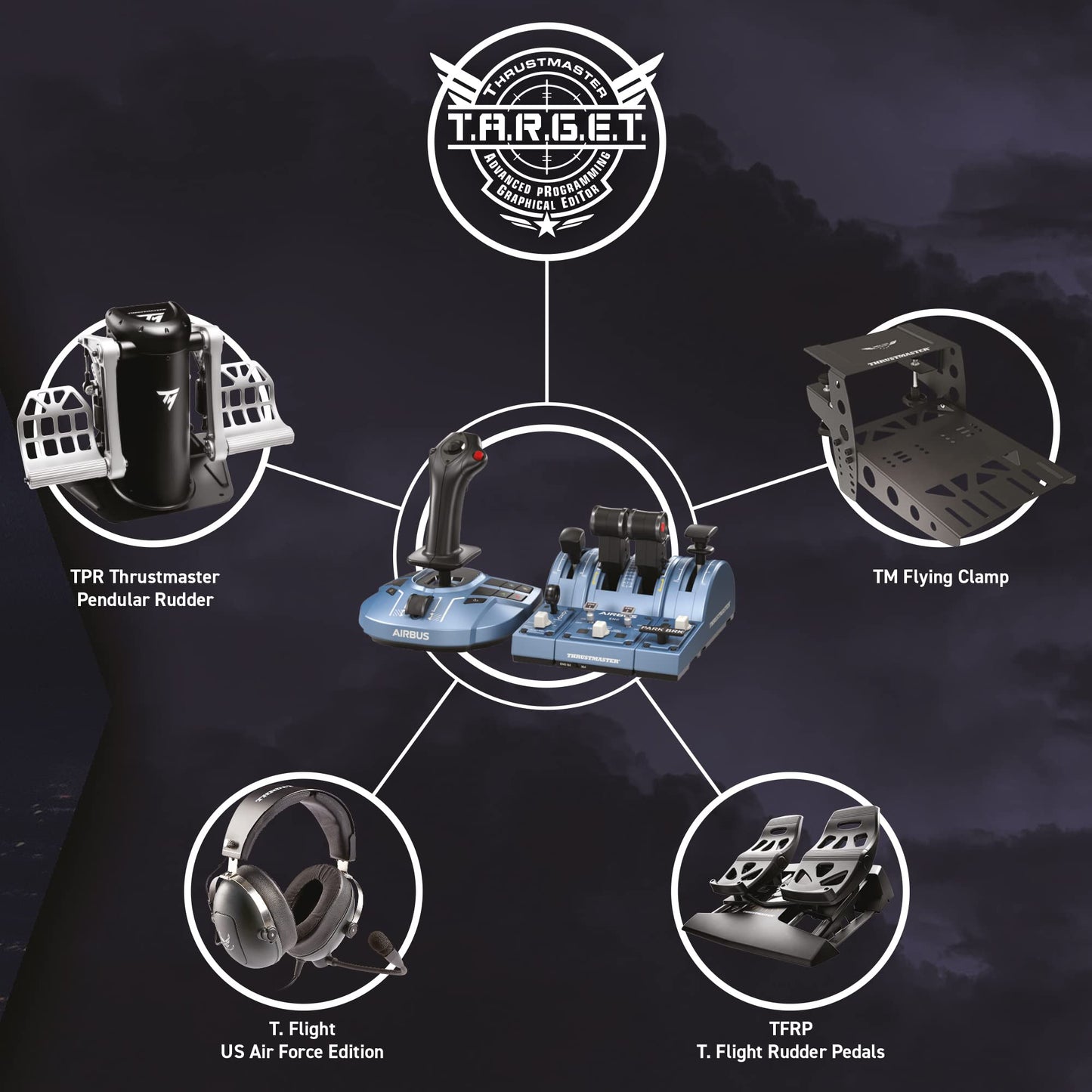 Thrustmaster TCA Captain Pack Xbox – Airbus Edition (Compatible with XBOX Series X/S, One and PC)