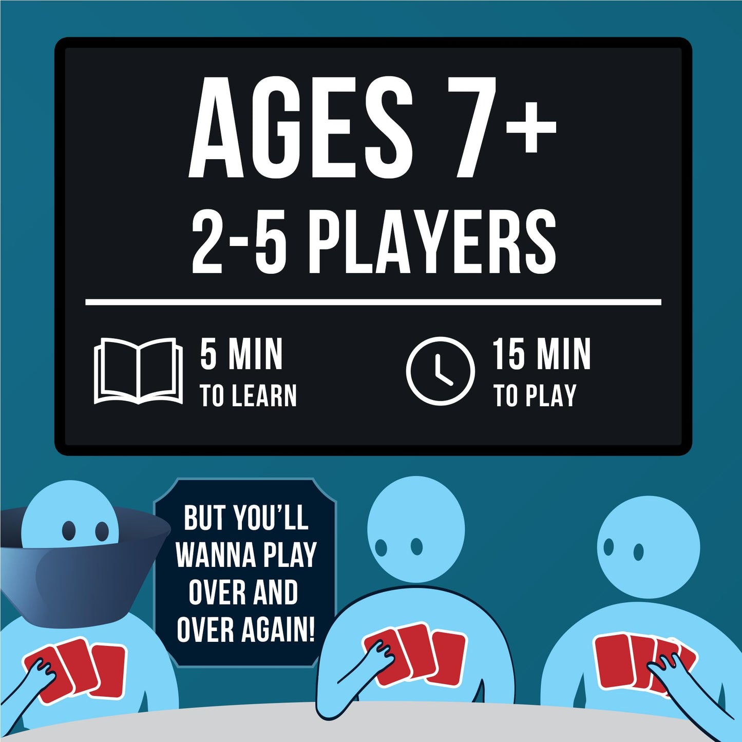 Exploding Kittens Original Edition - 2-5 Players - Ages 7+ - 15 Minutes to Play - High Stakes Card Game - Party Game, Family Game Night, Kid and Adult Card Game