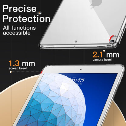JETech Case for iPad Pro 11-Inch 2022/2021/2020 Model (4th/3rd/2nd Generation), Soft TPU Transparent Slim Shockproof Tablet Cover, Support Pencil 2nd Charging (Clear)