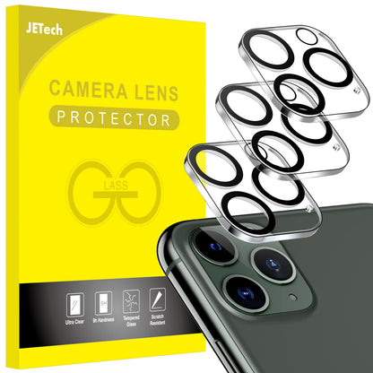JETech Camera Lens Protector for iPhone 12 Pro Max 6.7-Inch, 9H Tempered Glass, HD Clear, Anti-Scratch, Case Friendly, Does Not Affect Night Shots, 3-Pack
