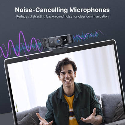 NexiGo N60 1080P Webcam with Microphone, Software Control & Privacy Cover, USB HD Computer Web Camera, Plug and Play, for Zoom/Skype/Teams, Conferencing and Video Calling