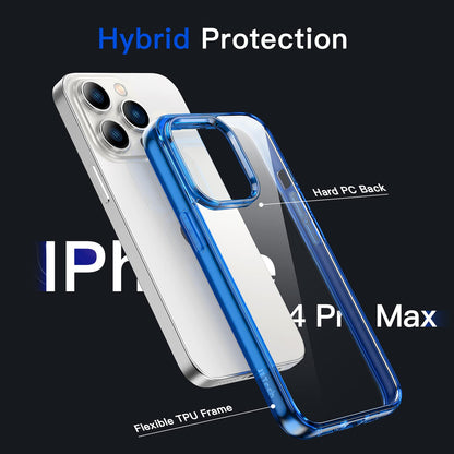 JETech Case for iPhone 14 6.1-Inch, Non-Yellowing Shockproof Phone Bumper Cover, Anti-Scratch Clear Back (Clear)