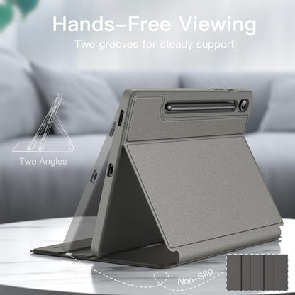 JETech Case for Samsung Galaxy Tab S10 Lite / S10 FE / S9 FE 10.9-Inch with S Pen Holder, Slim Folio Stand Protective Tablet Cover, Multi-Angle Viewing (Black)