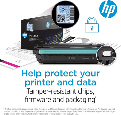 HP 210X High-Yield Toner Cartridge 4-Pack (Black, Cyan, Magenta, Yellow) | Compatible Color LaserJet Pro 4201 & MFP 4301 Series Printers | W2100XQ1