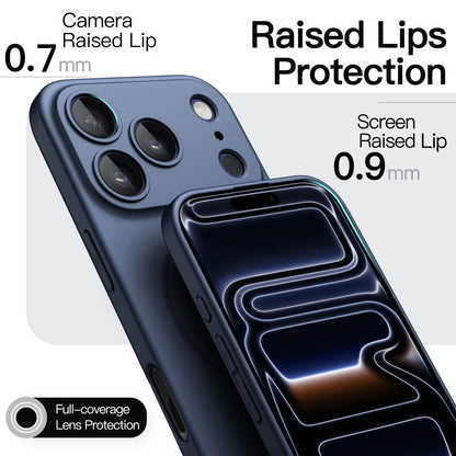 JETech Magnetic Slim Case for iPhone 17 Pro Max 6.9-Inch, Compatible with MagSafe, Ultra-Thin Lightweight Minimalist Phone Cover with Matte Finish and Full Camera Lens Protection (Black)