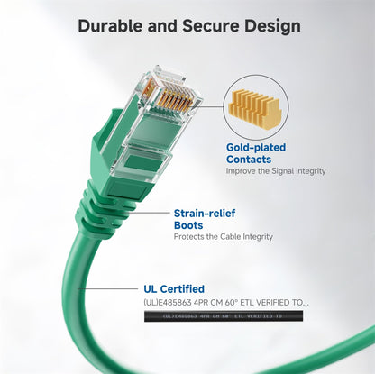 Cable Matters 10Gbps 5-Pack Snagless Short Cat 6 Ethernet Cable - 3ft, Cat 6 Cable, Cat6 Cord, Ethernet Cord, Black