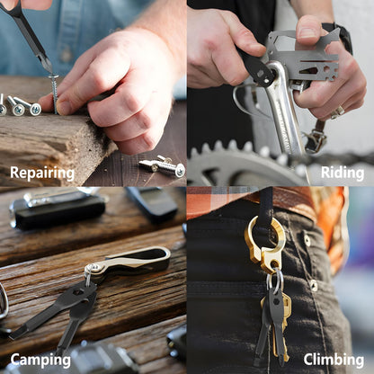 Gifts for men, Portable 4-in-1 Pocket Screwdriver Keychain Multitool, a Cool Gadget Perfect for Dads, Husbands and Boyfriends