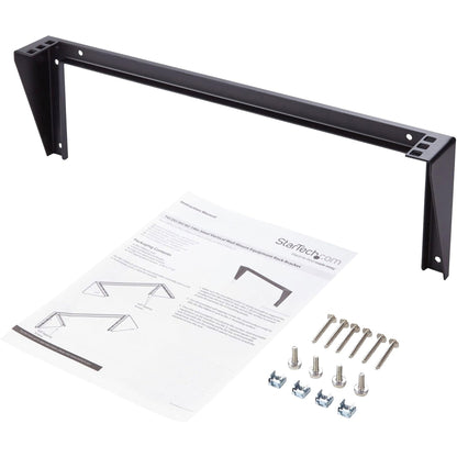 StarTech.com 2U Vertical Wall Mount Patch Panel Bracket - Steel Rack Mount Bracket w/Hardware for 19" Network, Server and Data Equipment , TAA (RK219WALLV)