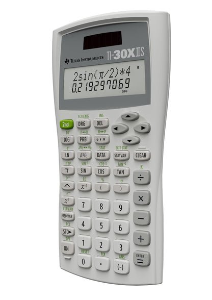 Texas Instruments TI-30XIIS Scientific Calculator, Black with Blue Accents (30XIIS/TBL/1L1/BK)