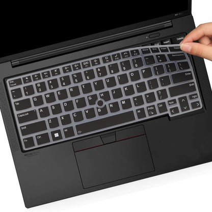 Keyboard Cover for Lenovo Thinkpad x1 Carbon Gen 11/10 14", ThinkPad X1 Yoga Gen 8/7, ThinkPad T14 T14s L14 P14s Gen 4/3, Thinkpad E14 Gen 6/5 (Not Fit T14 L14 P14s Gen 6/5/3/2/1, E14 Gen 7)-Black