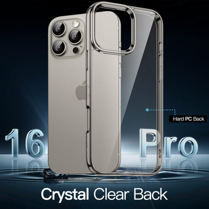 JETech Case for iPhone 16 6.1-Inch, Non-Yellowing Shockproof Phone Bumper Cover, Anti-Scratch Clear Back (Clear)