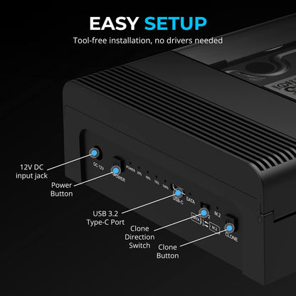 SABRENT USB 3.0 to SATA Hard Drive Docking Station, 2.5/3.5in (EC-DFLT)