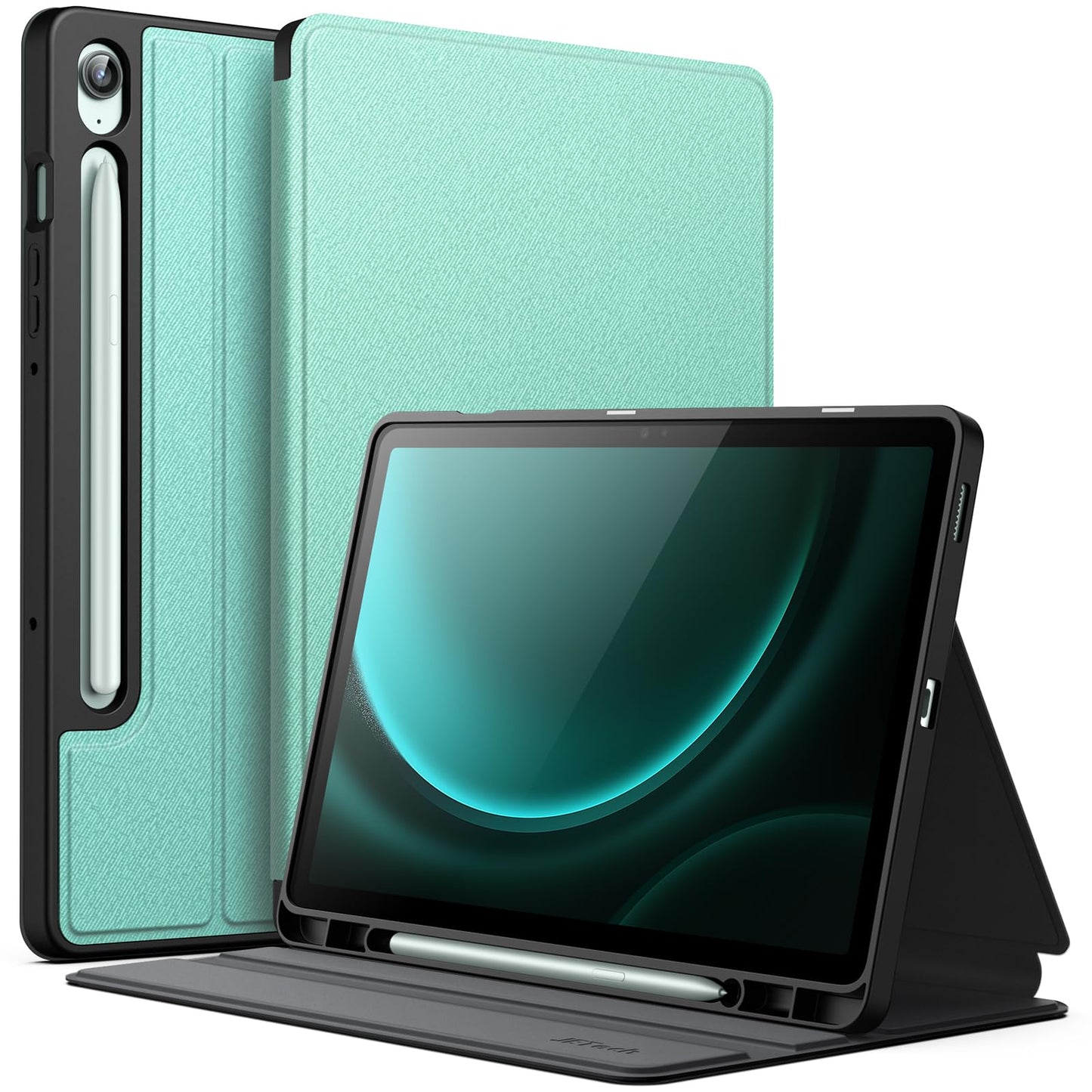 JETech Case for Samsung Galaxy Tab S10 Lite / S10 FE / S9 FE 10.9-Inch with S Pen Holder, Slim Folio Stand Protective Tablet Cover, Multi-Angle Viewing (Black)