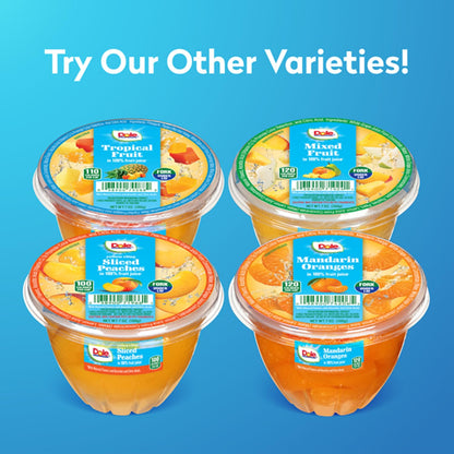 Dole Fruit Bowls Mixed Fruit in 100% Juice Snacks, 7oz 12 Total Cups, Gluten & Dairy Free, Bulk Lunch Snacks for Kids & Adults