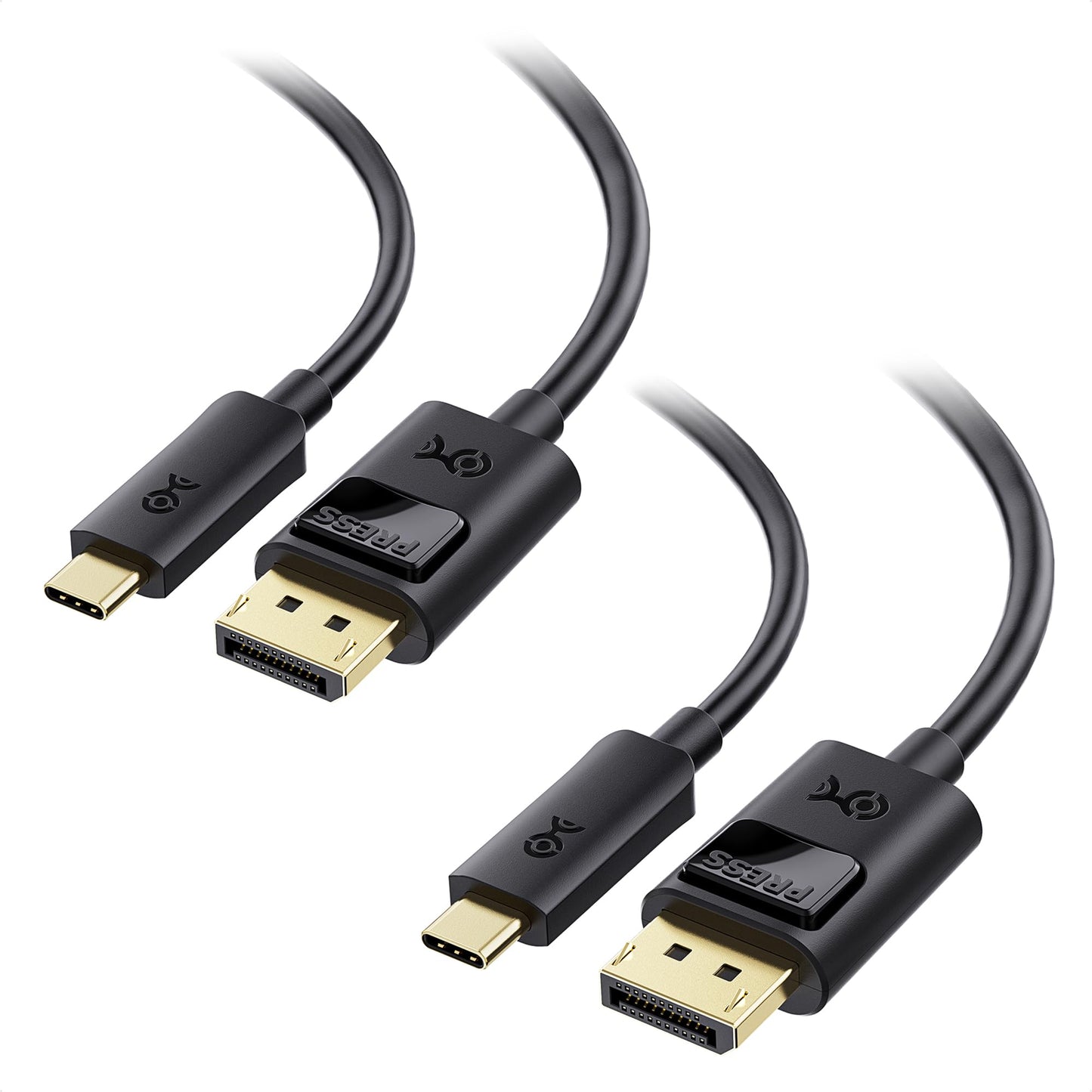 Cable Matters Unidirectional USB C to DisplayPort 1.4 Cable - 6ft, Support 8K@60Hz / 4K@240Hz, Thunderbolt 4 to DisplayPort Cable, Display Port to USB C, Black - Not for Portable USBC Monitor