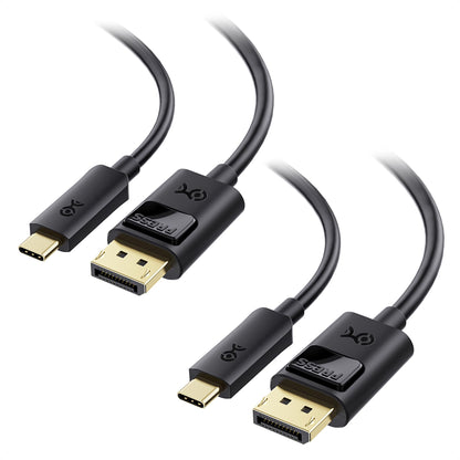 Cable Matters Unidirectional USB C to DisplayPort 1.4 Cable - 6ft, Support 8K@60Hz / 4K@240Hz, Thunderbolt 4 to DisplayPort Cable, Display Port to USB C, Black - Not for Portable USBC Monitor