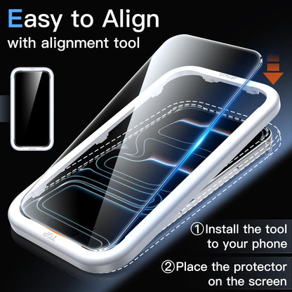 JETech Full Coverage Screen Protector for iPhone 17e (2026) / iPhone 16e, 9H Tempered Glass Film, Case-Friendly, HD Clear, 6.1-Inch Display, 3-Pack