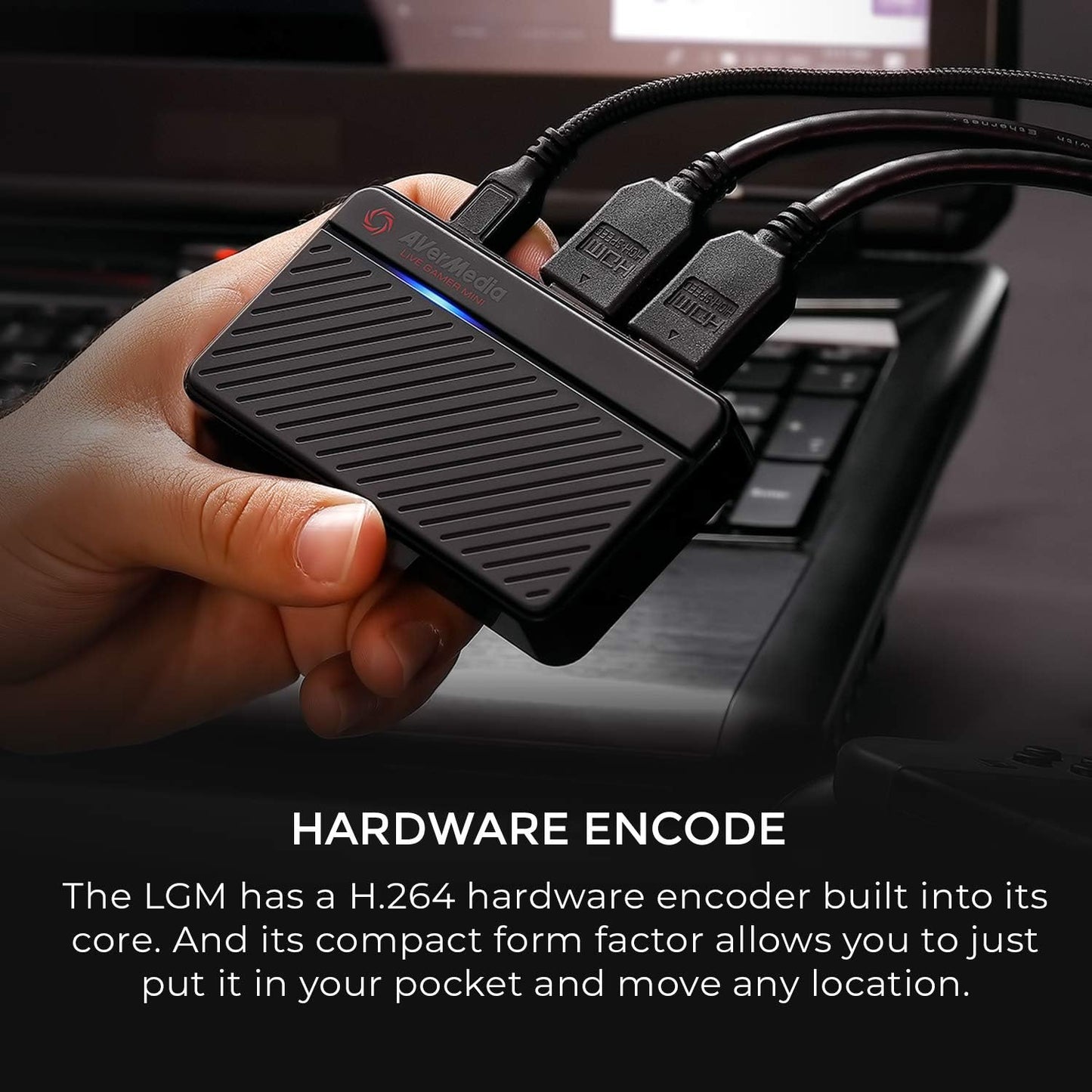 AVerMedia Live Gamer Mini, 1080p60 Capture Card with HDMI Pass-Thru, Plug & Play, for OBS, Xbox Series X/S, PS5, Switch, Win 11/macOS 12 (GC311)