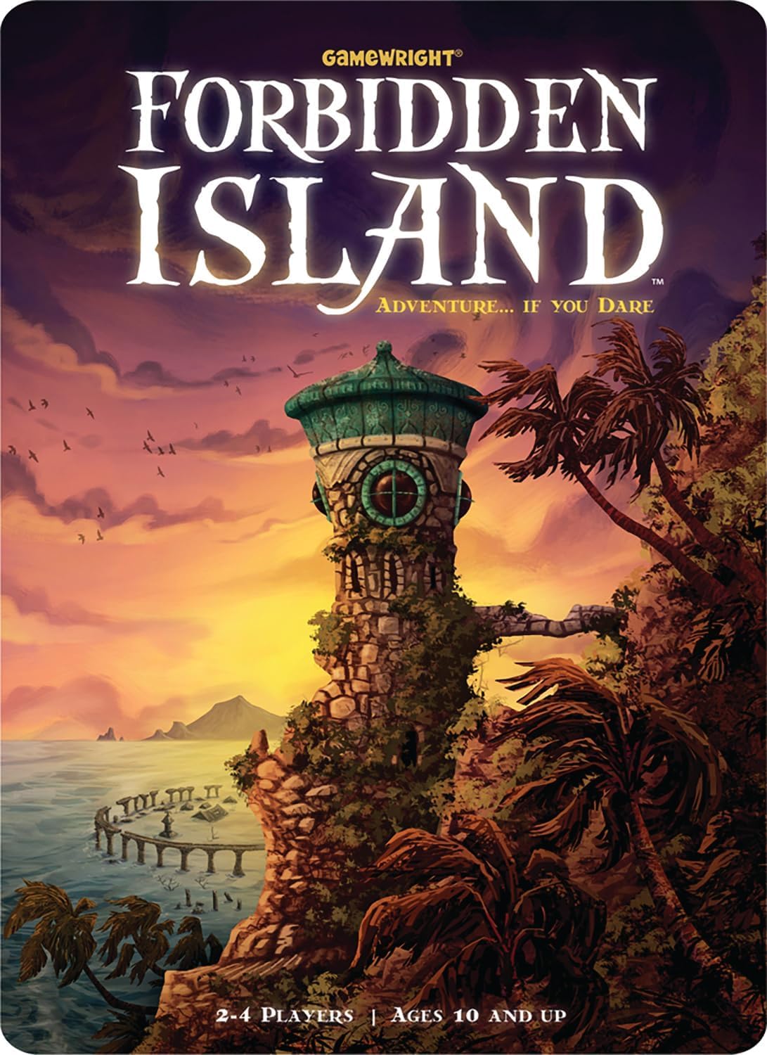 Gamewright - Forbidden Island - Cooperative Strategy Survival Board Game, 2-4 Players