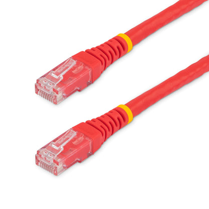 StarTech 6ft CAT6 Ethernet Cable - White CAT 6 Gigabit Ethernet Wire -250Mhz 100W PoE RJ45 UTP Molded Network Patch Cord with Strain Relief (C6PATCH6WH)