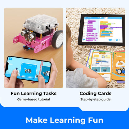 Makeblock mBot Robot Kit, Robotics for Kids Ages 8-12 Learn to Code with Scratch & Arduino, STEM Toys Science Kits for Kids Age 8-12 Boys and Girls Age 8+