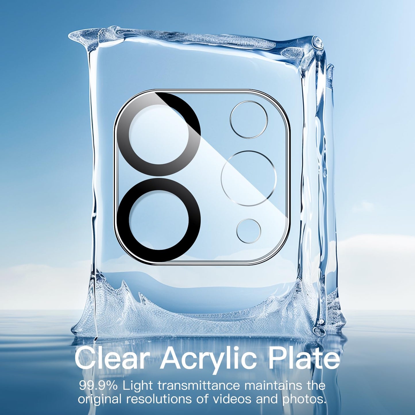JETech Camera Lens Protector for iPad Pro 11-Inch M5/M4 and iPad Pro 13-Inch M5/M4, 9H Anti-Scratch HD Clear Tempered Glass, Full Coverage, Easy Installation, 3-Pack