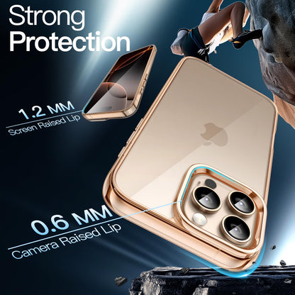 JETech Case for iPhone 16 6.1-Inch, Non-Yellowing Shockproof Phone Bumper Cover, Anti-Scratch Clear Back (Clear)