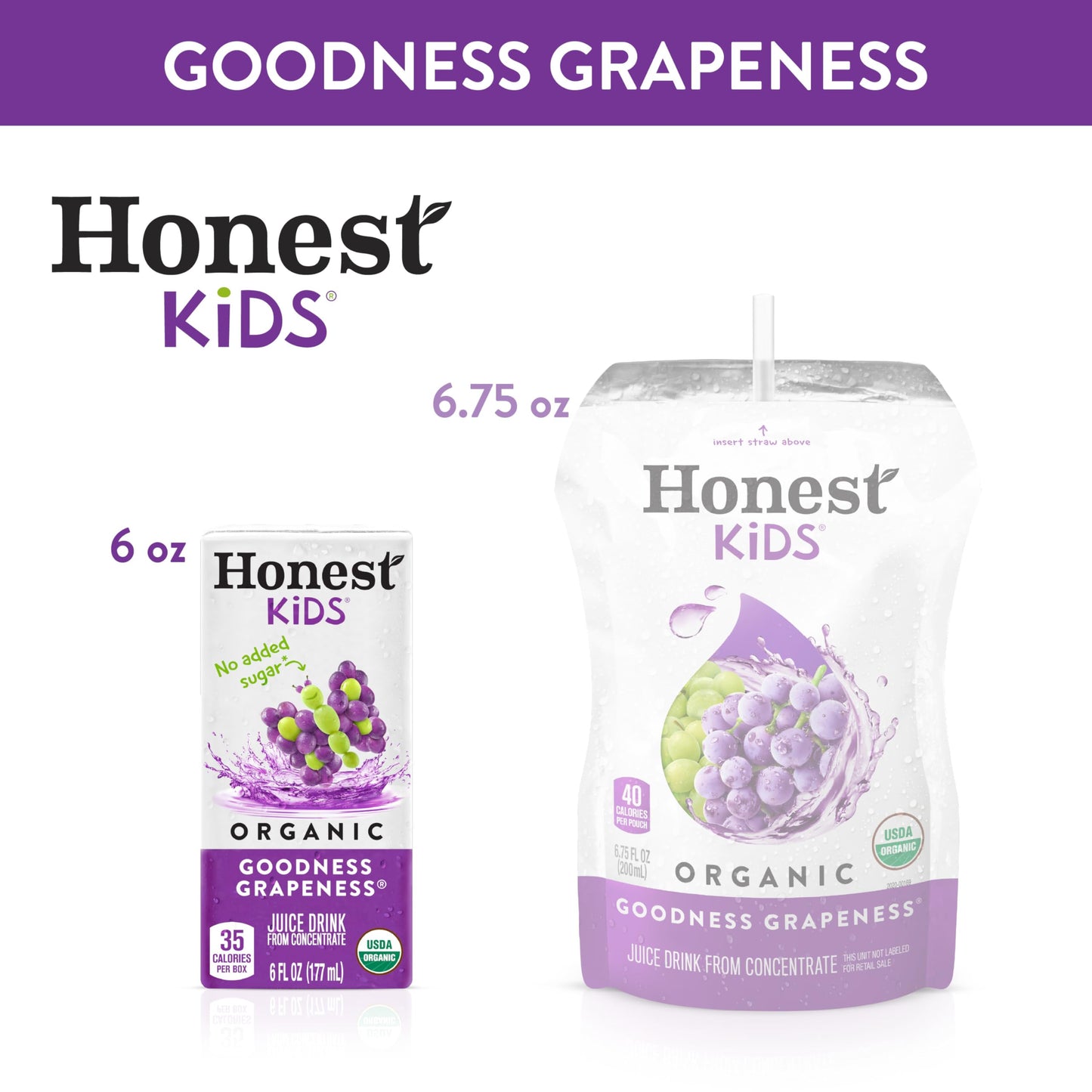 Honest Kids Variety Pack Organic Fruit Juice Drink, 675 fl oz, 32 Pack