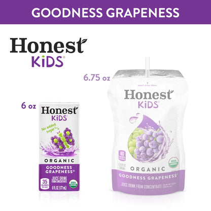 Honest Kids Variety Pack Organic Fruit Juice Drink, 675 fl oz, 32 Pack
