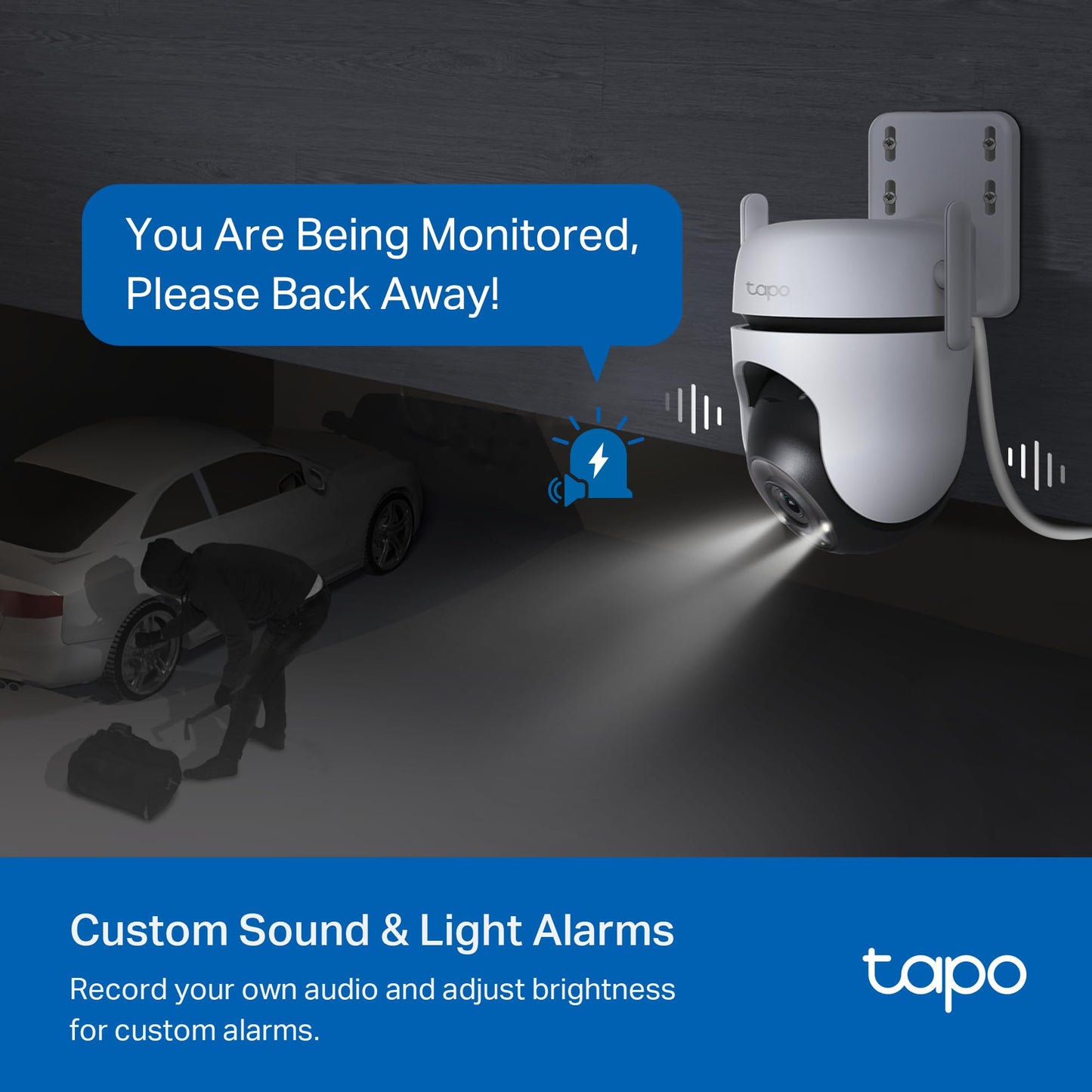 Tapo 1080P Outdoor Wired Pan/Tilt Security Wi-Fi Camera, 360° View, Motion Tracking, Works with Alexa & Google Home, Night Vision, Free AI Detection, Cloud & SD Card Storage(up to 512GB), Tapo C500…