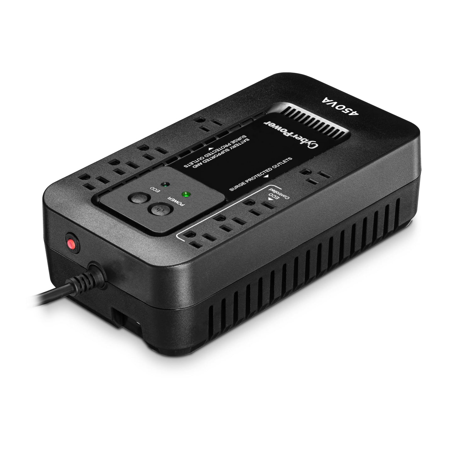 CyberPower EC850LCD Ecologic UPS Battery Backup and Surge Protector, 850VA/510W, 12 Outlets, ECO Mode, Compact, UL Certified