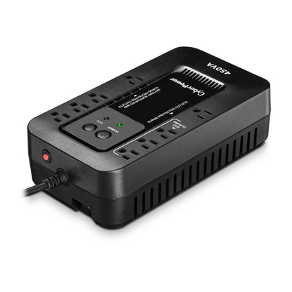 CyberPower EC850LCD Ecologic UPS Battery Backup and Surge Protector, 850VA/510W, 12 Outlets, ECO Mode, Compact, UL Certified