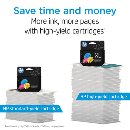 HP 67Xl Black High-Yield Ink Cartridge - 2 Pack| Works with DeskJet 1255, 2700, 4100, Envy 6000, 6400 Series