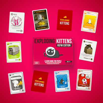 Exploding Kittens Original Edition - 2-5 Players - Ages 7+ - 15 Minutes to Play - High Stakes Card Game - Party Game, Family Game Night, Kid and Adult Card Game
