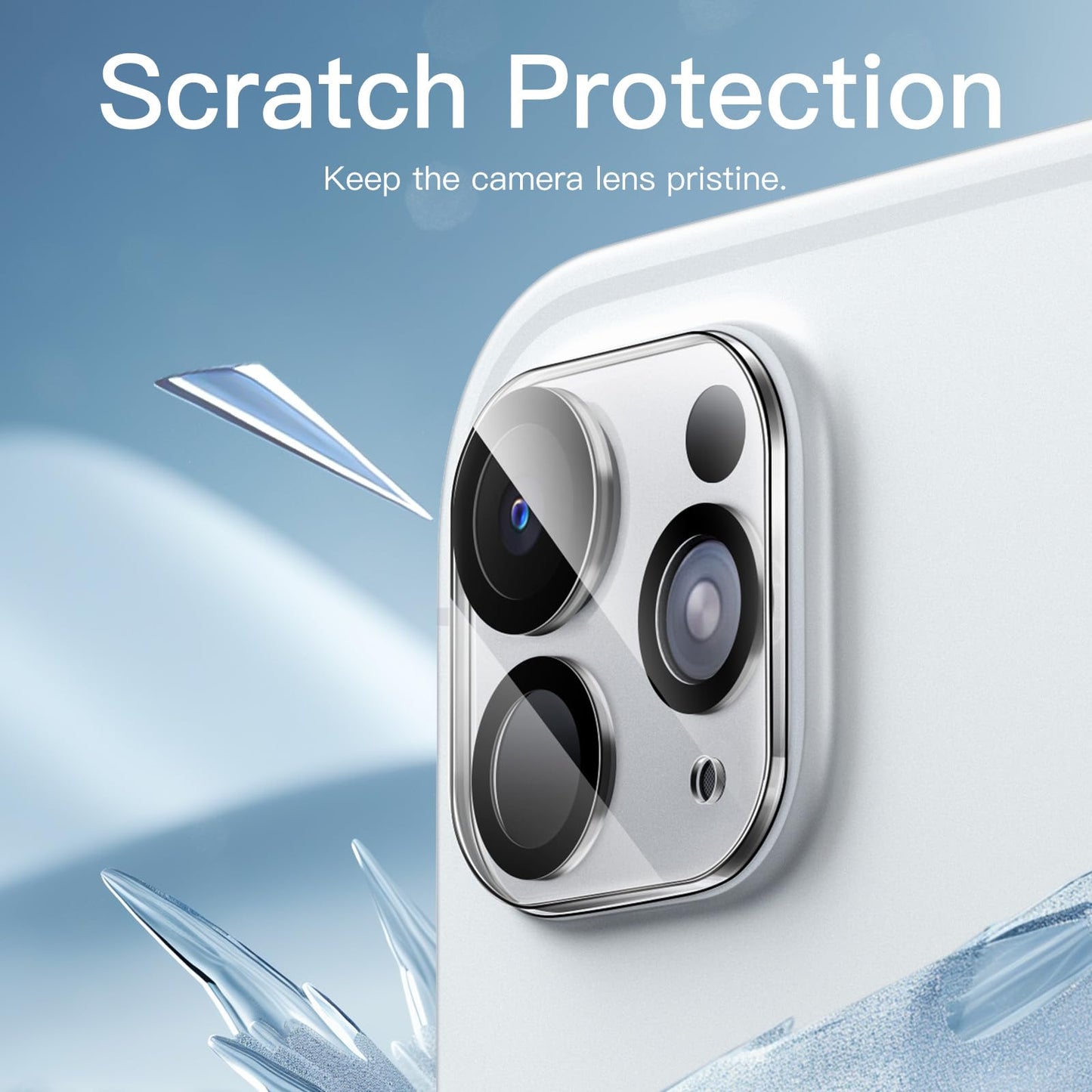 JETech Camera Lens Protector for iPad Pro 11-Inch M5/M4 and iPad Pro 13-Inch M5/M4, 9H Anti-Scratch HD Clear Tempered Glass, Full Coverage, Easy Installation, 3-Pack