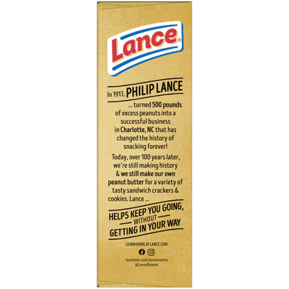 Lance Sandwich Crackers, Variety Pack, 3 Flavors, 20 Individually Wrapped Packs, 6 Sandwiches Each